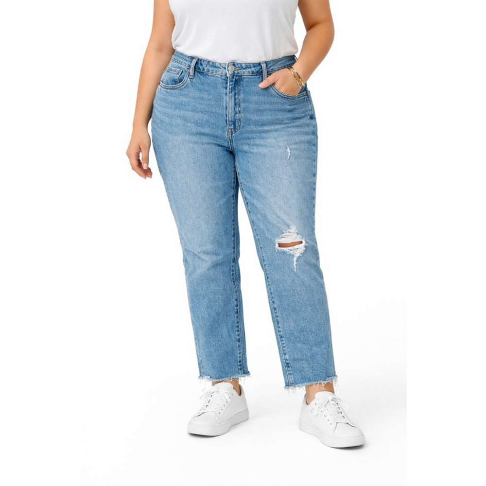 Old Navy High-Rise Straight Leg Jeans – Size 18